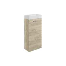 Pilton 410mm Floor Standing Unit and Basin Oak